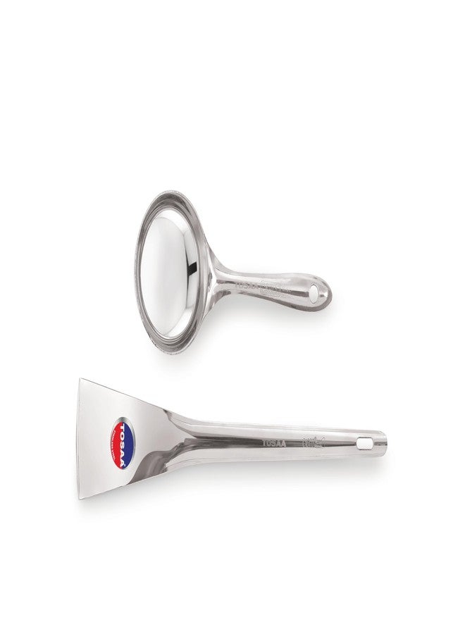 TOSAA Stainless Steel Andra PALTA, Cooking Turner Specially for ROTI,PARATHA, DOSA, UTTAPAM & CHILAA - Strong, Stylish & Stainless Steel, Perfect for Cooking USE - Image 1